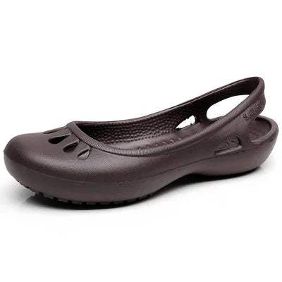 Jelly Slide Sandals for Women Waterproof Flat Summer Shoes