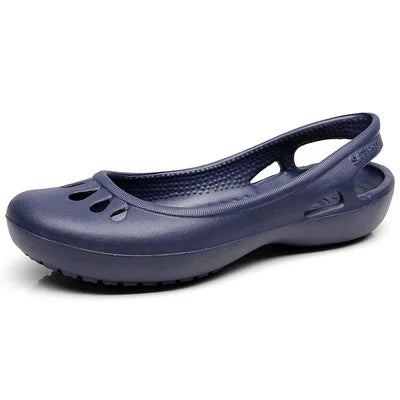 Jelly Slide Sandals for Women Waterproof Flat Summer Shoes