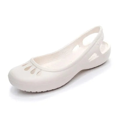 Jelly Slide Sandals for Women Waterproof Flat Summer Shoes