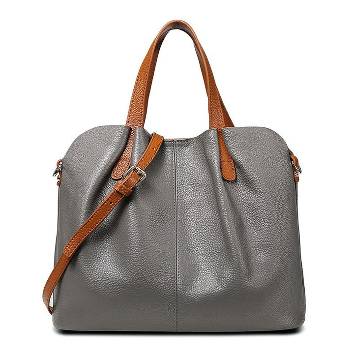 Genuine Leather Handbag for Women - Soft Cowhide Shoulder Bag