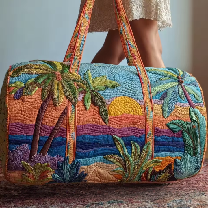Quilted Weekender Bag | Soft Overnight Travel Tote for Women
