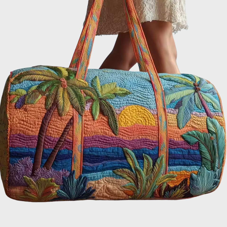 Quilted Weekender Bag | Soft Overnight Travel Tote for Women