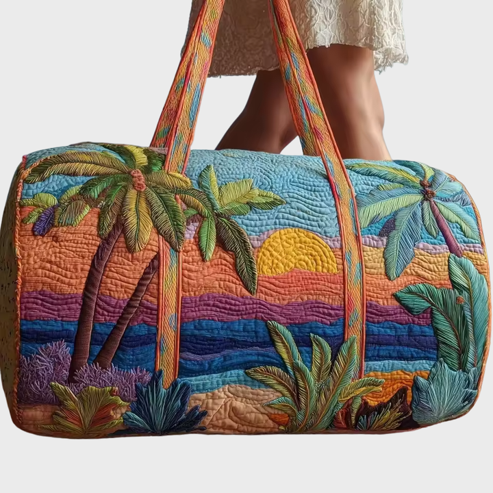 Quilted Weekender Bag | Soft Overnight Travel Tote for Women