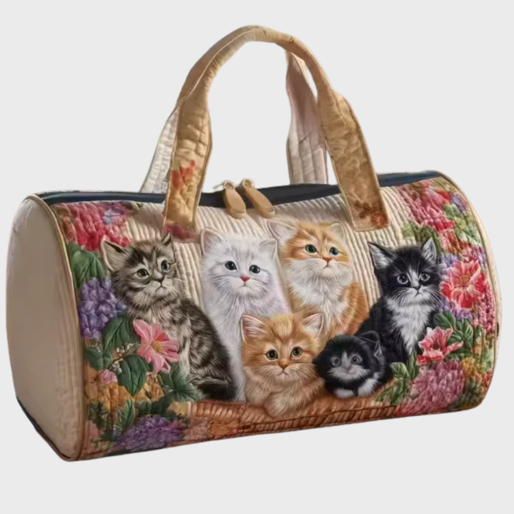 Quilted Weekender Bag for Women - Soft Overnight Travel Tote