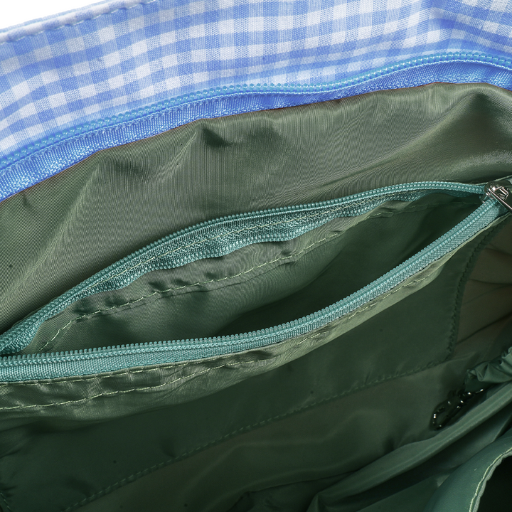Mini Tote Bag with Reversible Design and Multiple Pockets