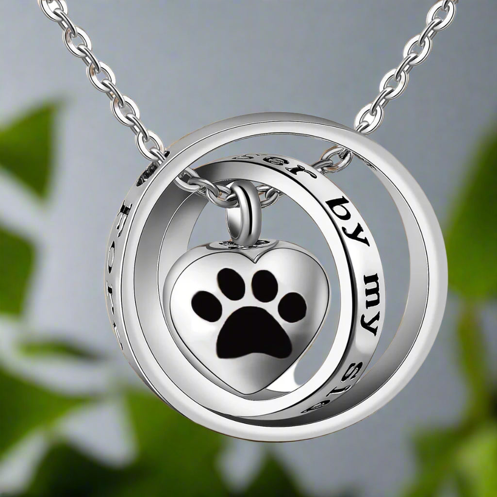 Memorial Urn Necklace - Stainless Steel Heart Keepsake Pendant
