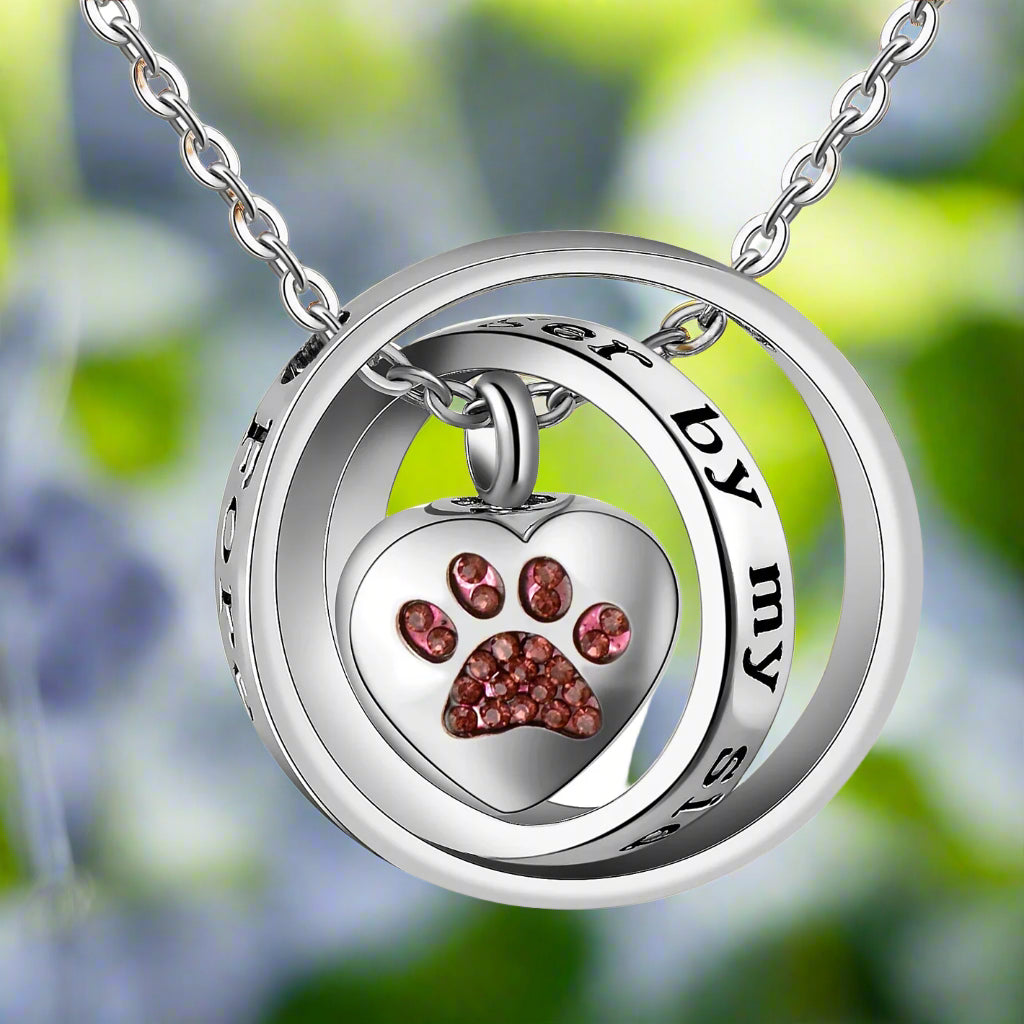 Memorial Urn Necklace - Stainless Steel Heart Keepsake Pendant