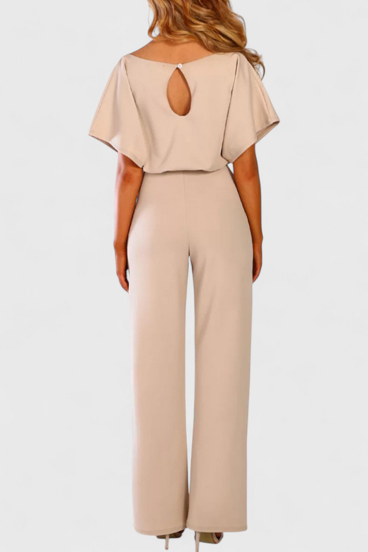 Wide Leg Jumpsuit for Women - Elegant Fluid Silhouette