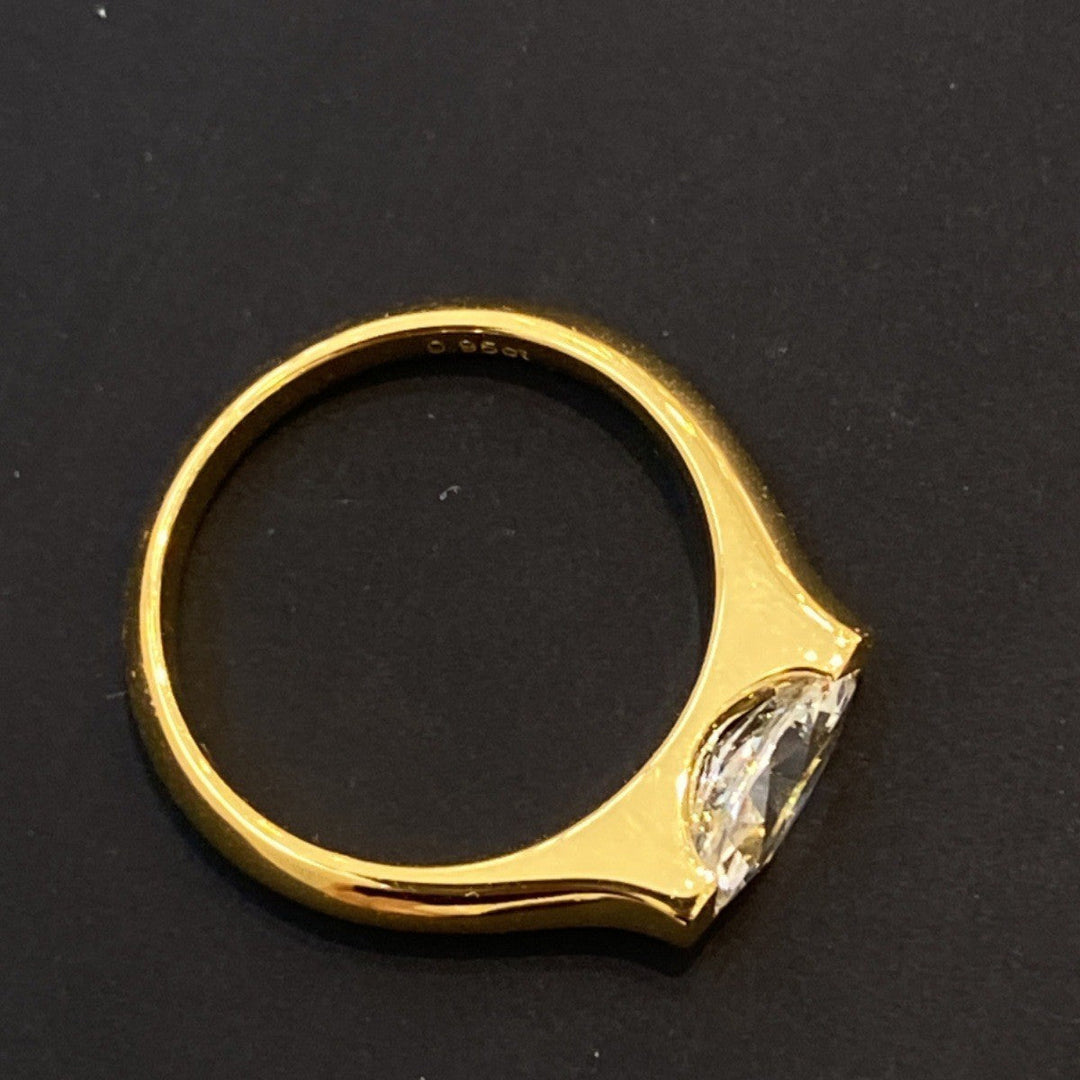 White Gold Ring | Cleo Arden Stackable Band for Women