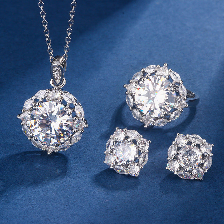 Coordinated Two Piece Set in White Gold | Elegant Matching Outfit