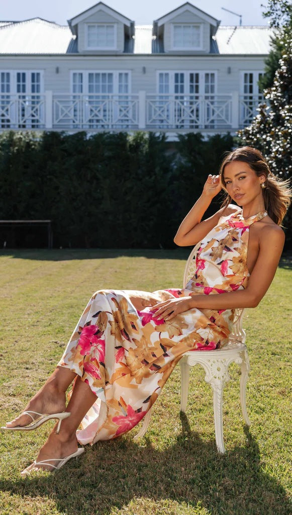 Floral Maxi Dress for Women | Elegant Long Dress