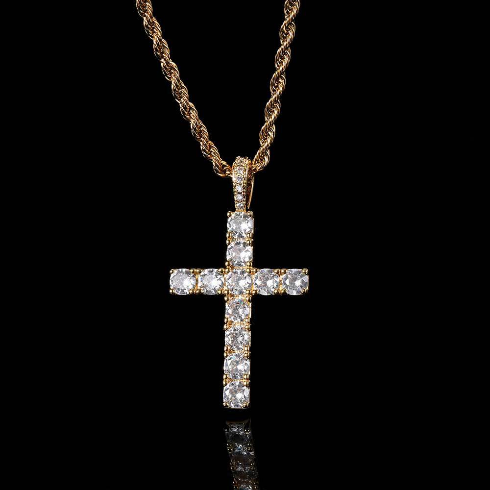 Cross Necklace in White Gold | Delicate Faith Pendant