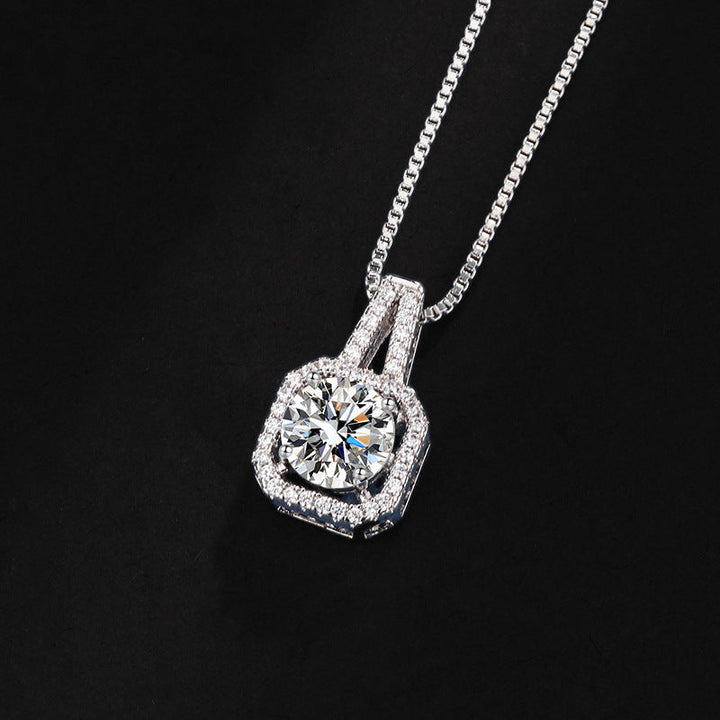 Crystal Jewelry Set in White Gold | Elegant Necklace Earring Set