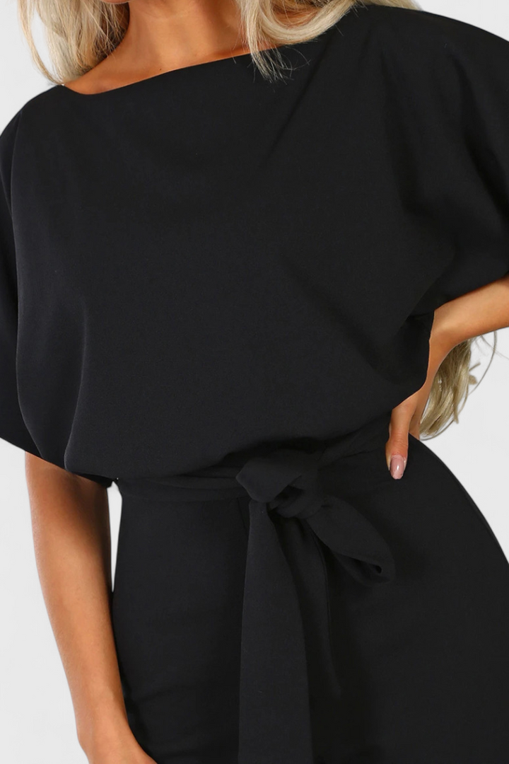 Wide Leg Jumpsuit for Women - Elegant Fluid Silhouette