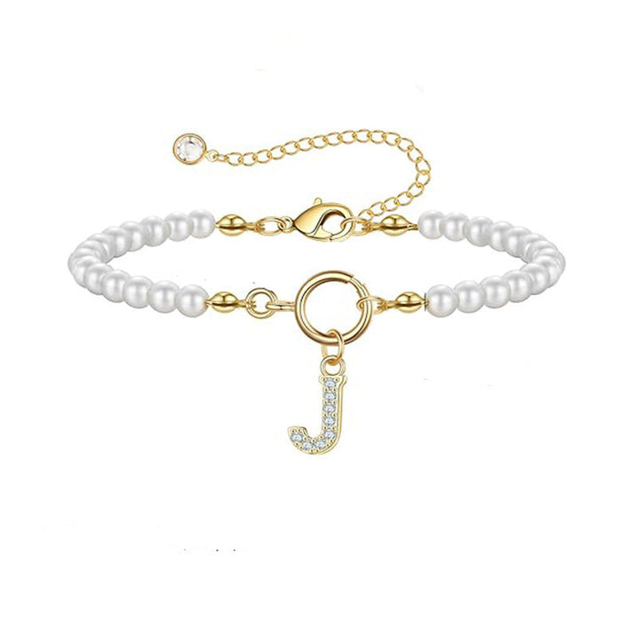 Letter Bracelet Gold Personalized Initial Jewelry for Women