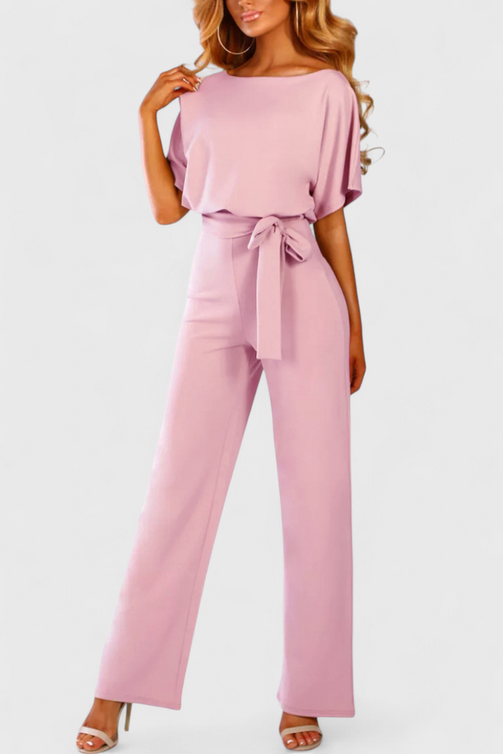 Wide Leg Jumpsuit for Women - Elegant Fluid Silhouette
