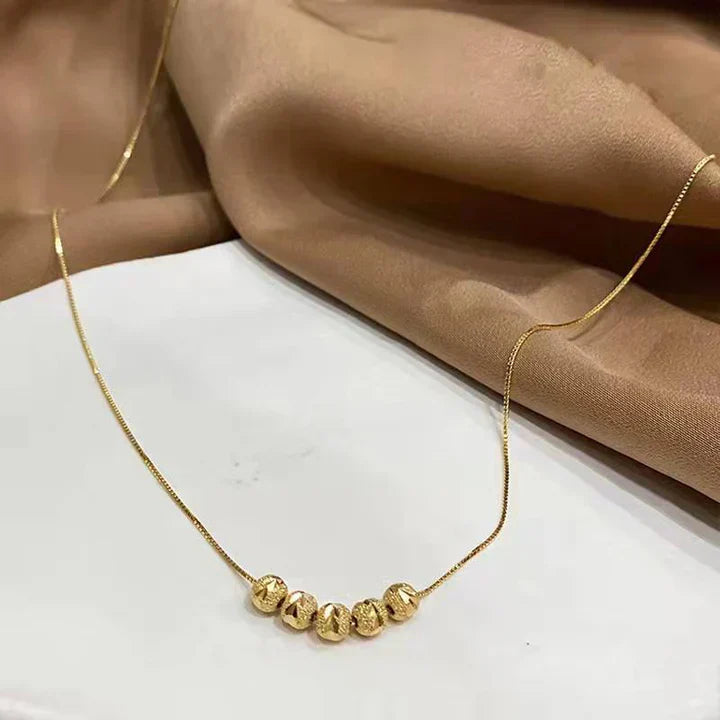 White Gold Necklace - Elegant Serena Granata Design for Women