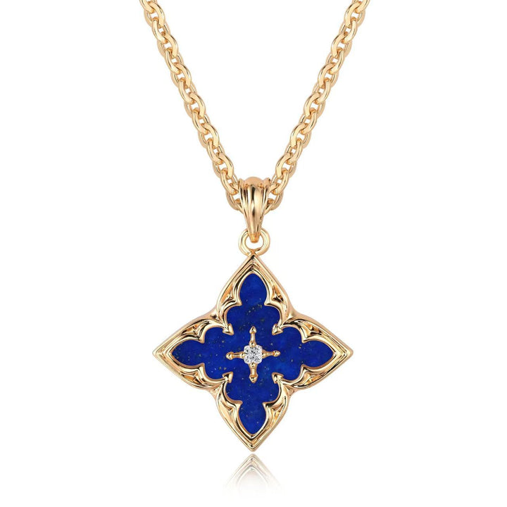 Gold Clover Pendant Necklace | Delicate Everyday Layering Necklace