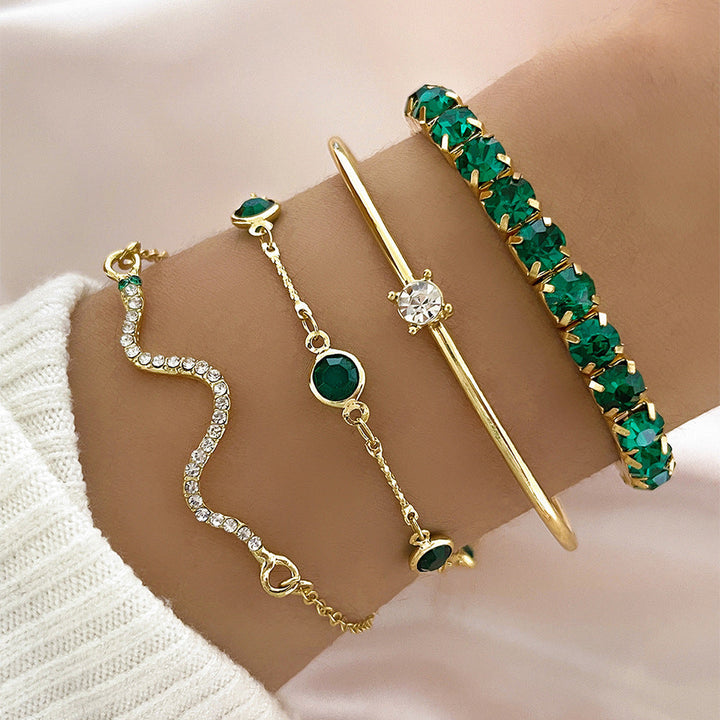 Gold Bracelet Set for Women | Layered Stacking Bracelets