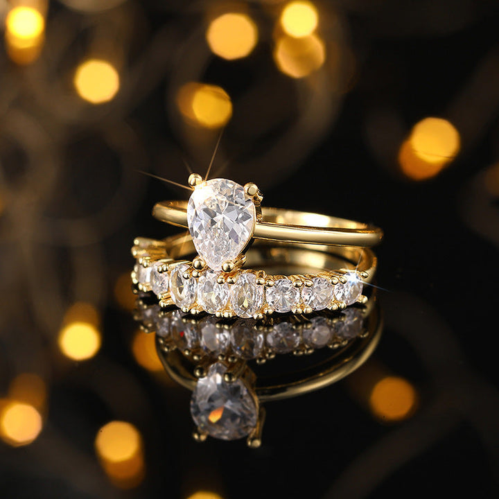 Gold Statement Ring for Women | Modern Sculptural Design