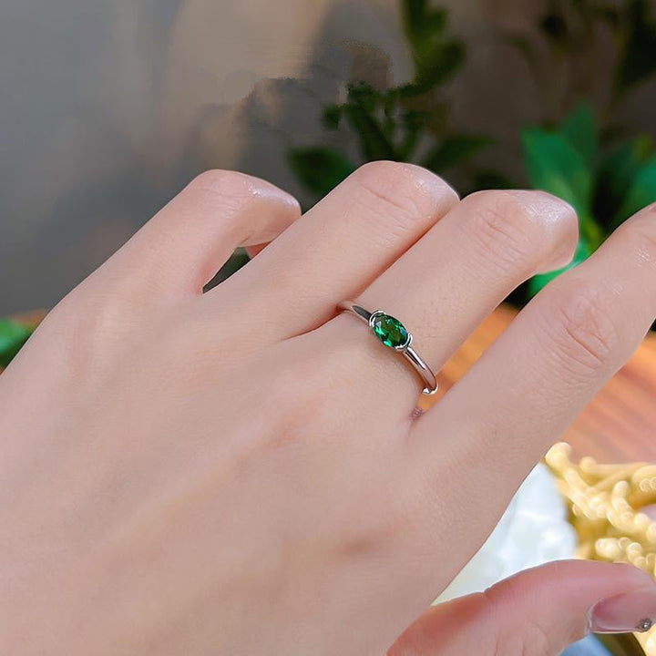 White Gold Statement Ring | Modern Elegant Jewelry