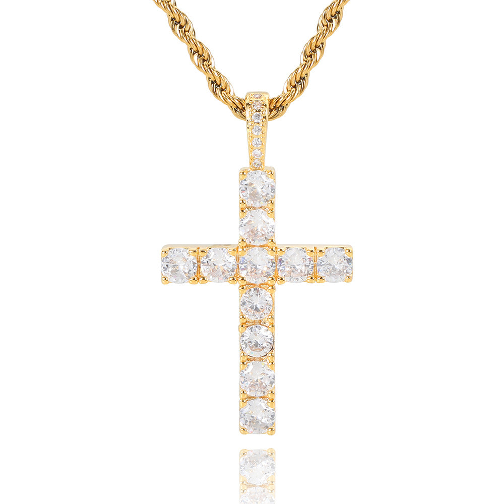 Cross Necklace in White Gold | Delicate Faith Pendant