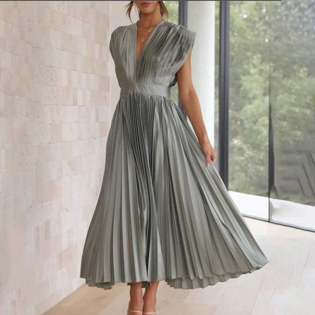 Flowy Printed Dress for Women - Effortless Casual Style