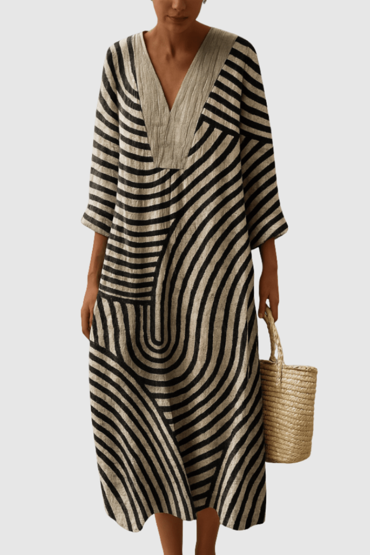 Lightweight Print Dress with Relaxed Fit for Women