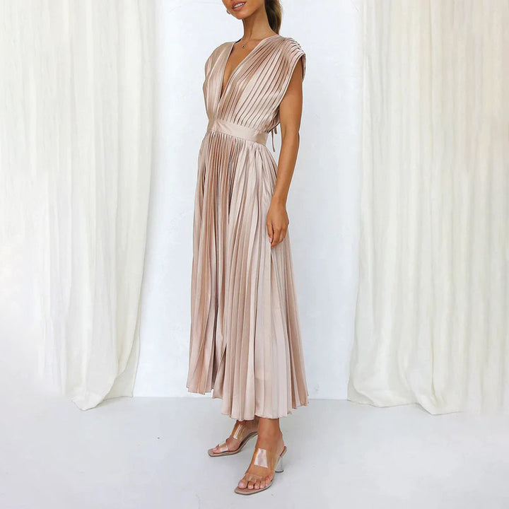 Flowy Printed Dress for Women - Effortless Casual Style
