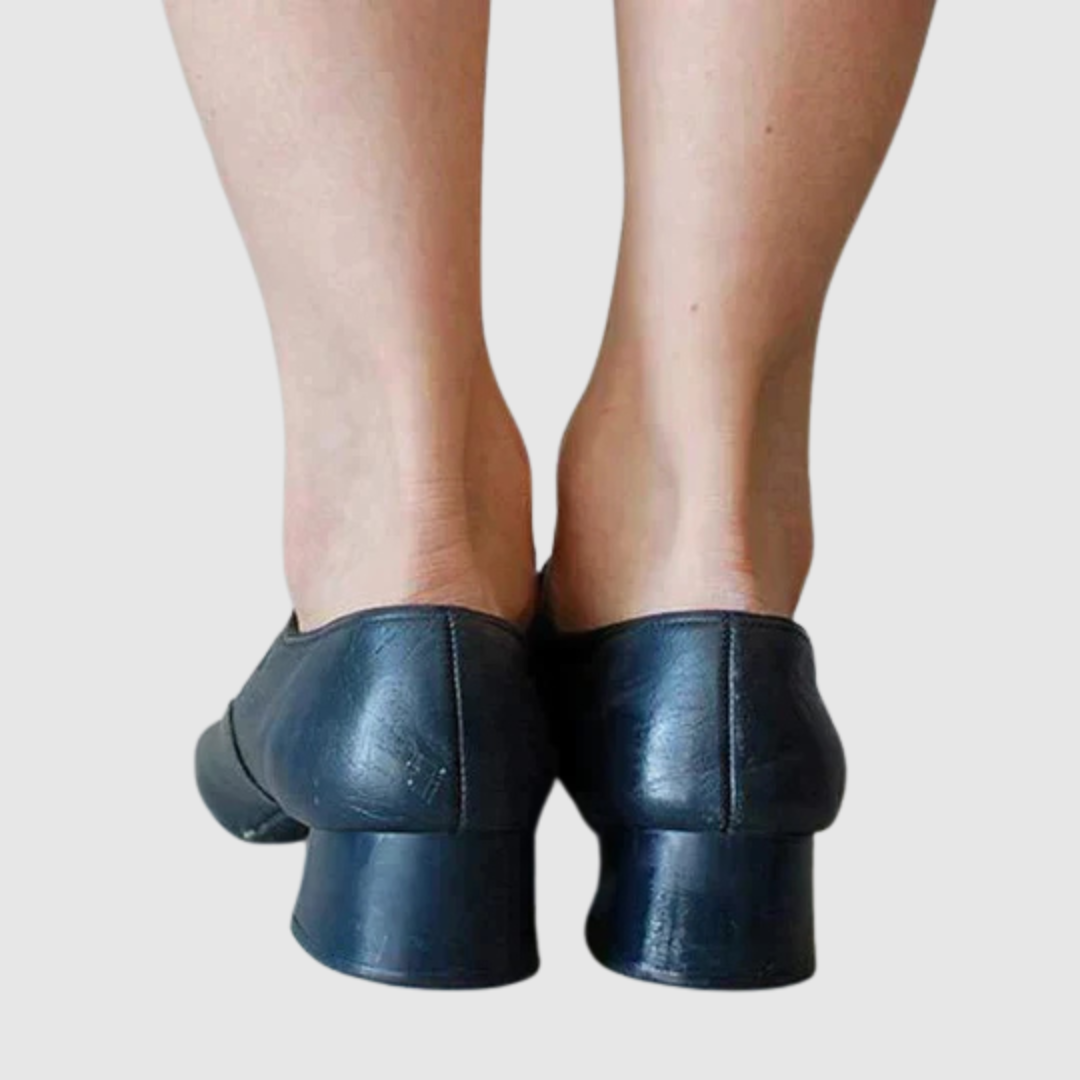 Mary Jane Block Heel Shoes - Classic Buckle Strap Pumps