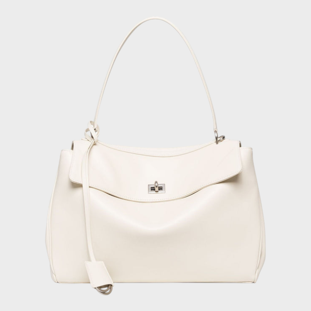 Leather Handbag Women - Minimalist Soft Genuine Leather Shoulder Bag