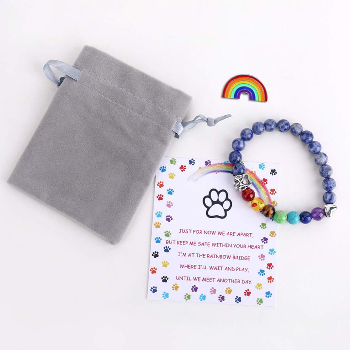 Chakra Bracelet - Colorful Beaded Stretch Bracelet for Women