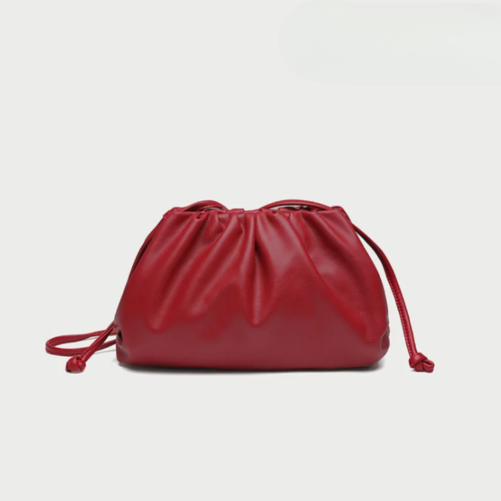 Hobo Shoulder Bag in Soft Vegan Leather - Convertible Crossbody