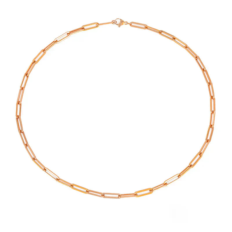 Elegant Chain Necklace in White Gold | Classic Layering Piece