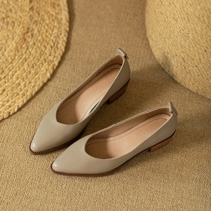 Mary Jane Flats with Ankle Strap - Classic Comfortable Pumps