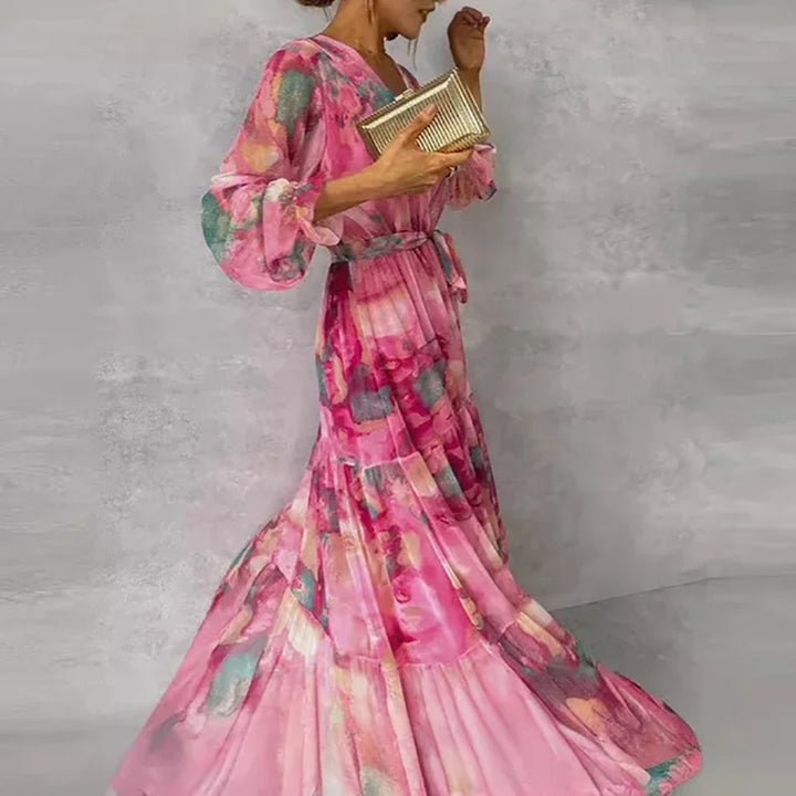 Relaxed Fit Dress for Women - Flowy Casual Midi Dress