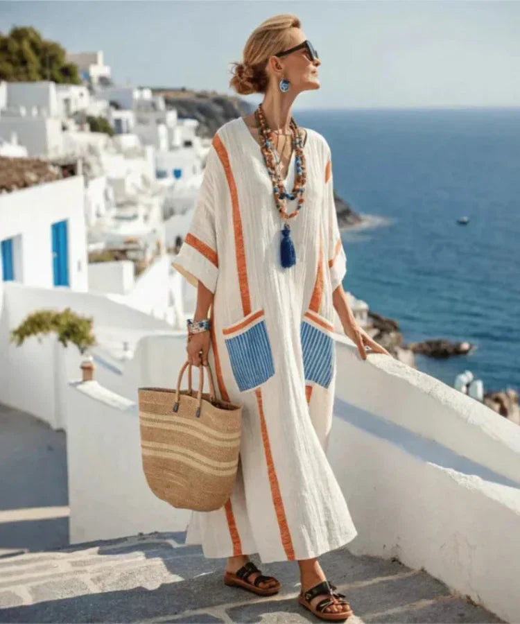 Coastal Maxi Dress for Women - Flowing Summer Dress