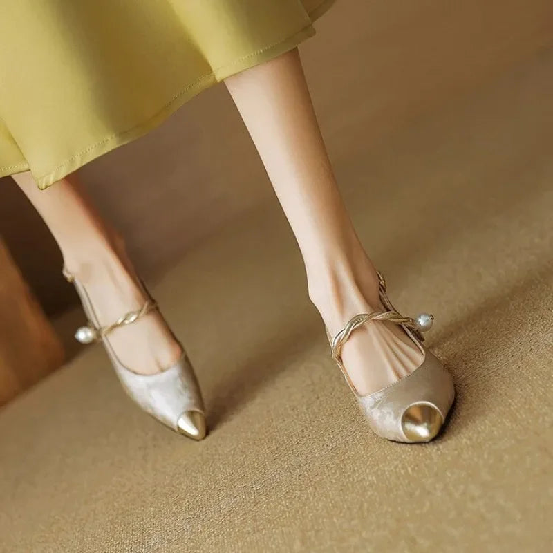 Mary Jane Pumps with Ankle Strap - Classic Comfortable Heels