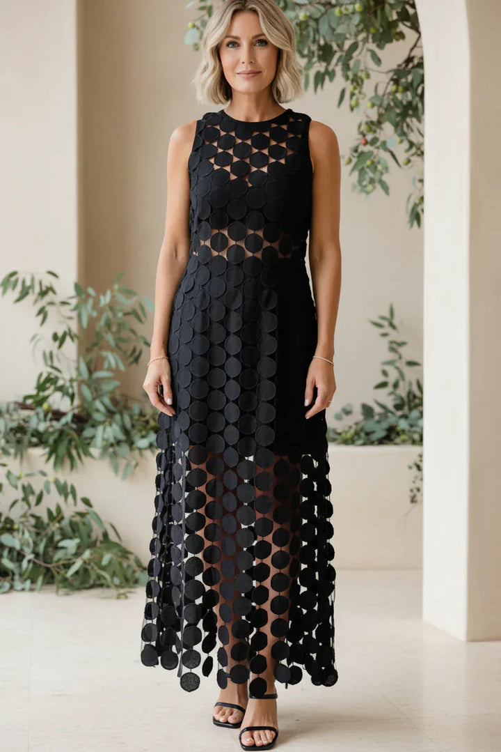 Two Piece Midi Skirt Set - Textured Elegant Outfit for Women