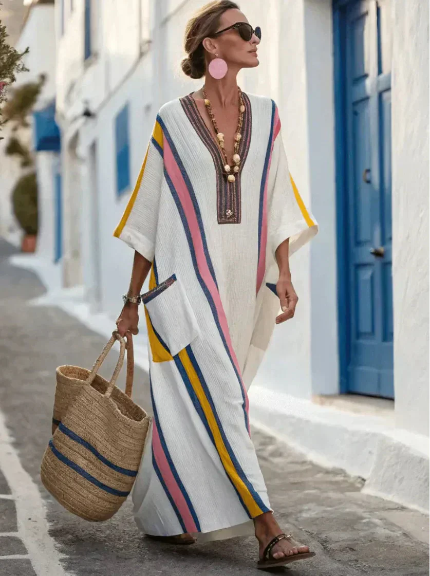 Coastal Maxi Dress for Women - Flowing Summer Dress