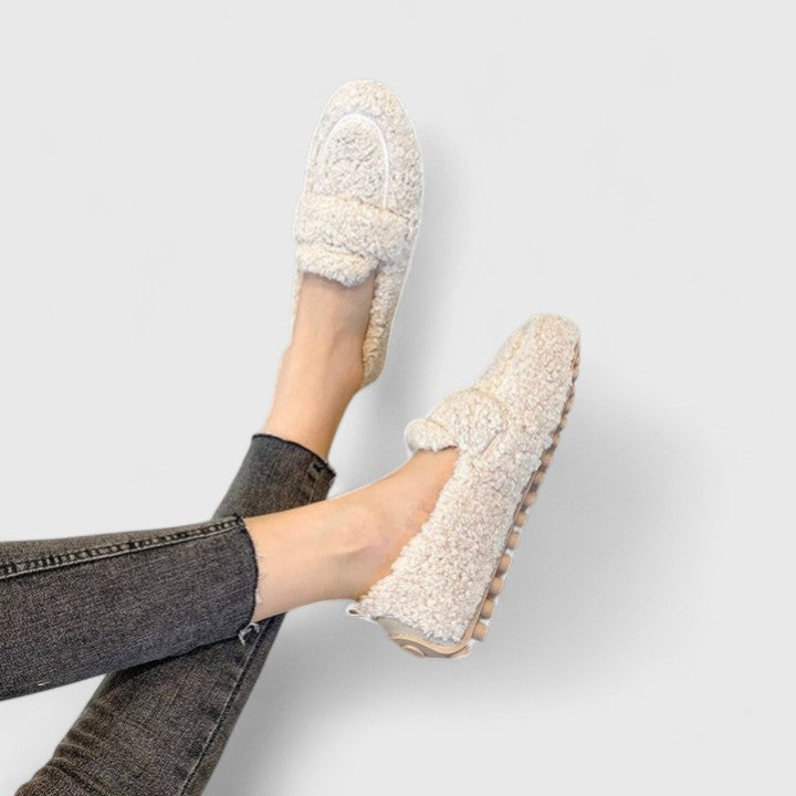 Women's Leather Loafers - Comfortable All Day Slip On Flats