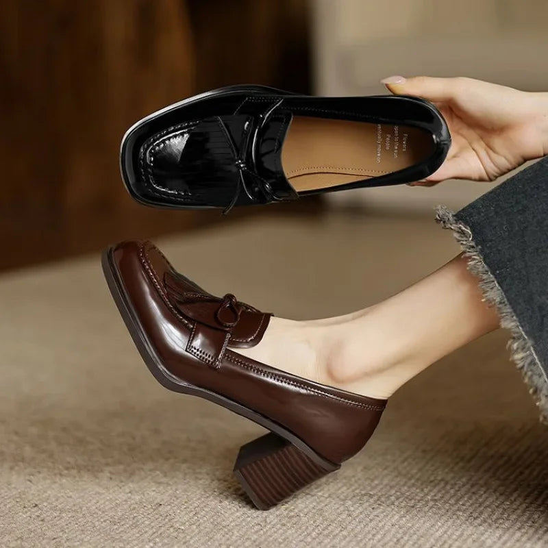 Loafer Pumps for Women - Classic Low Heel Comfort Shoes