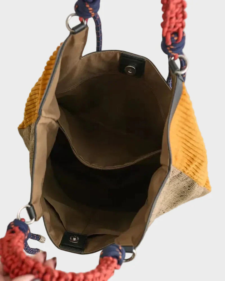 Bucket Leather Bag - Everyday Tote with Rope Handles