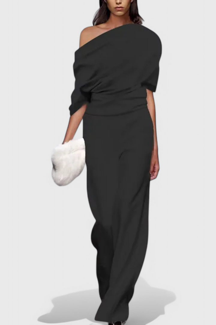 Wide Leg Jumpsuit for Women - Flattering Fluid Silhouette