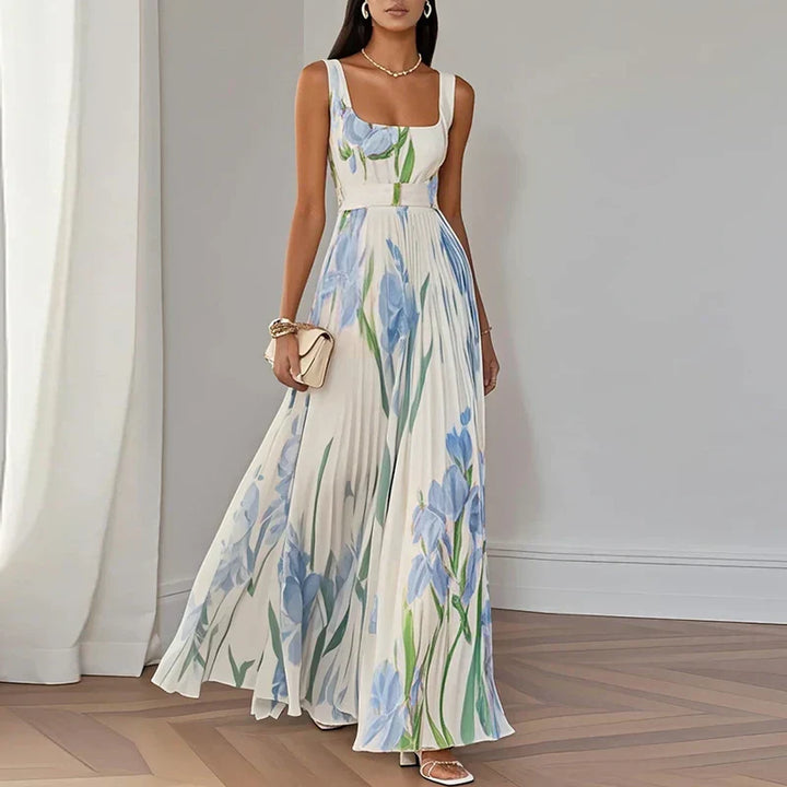 Floral A-Line Maxi Dress for Women | Elegant Grace Style