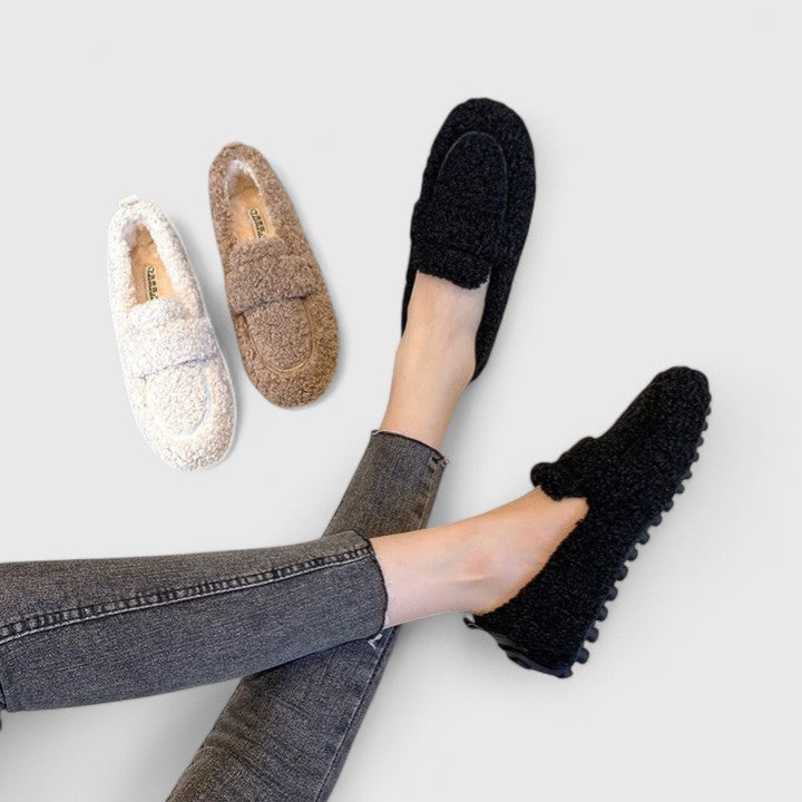 Women's Leather Loafers - Comfortable All Day Slip On Flats