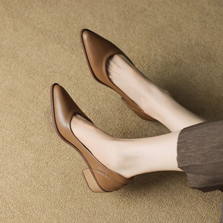 Mary Jane Heels for Women - Mid Heel Comfortable Strap Shoes