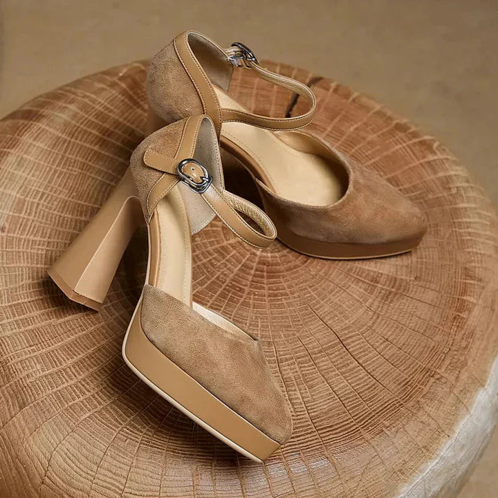 Mary Jane Heels for Women - Classic Ankle Strap Pumps