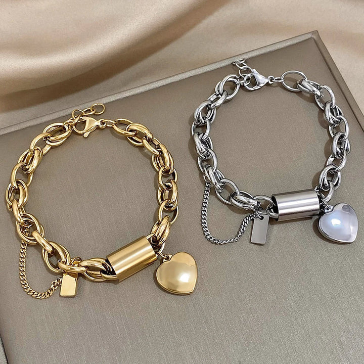 Chunky Gold Bracelet Statement Cuff for Women