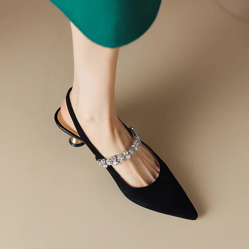 Mary Jane Pumps with Ankle Strap - Comfortable Low Heel Shoes